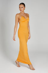 Sinead Twist Maxi Dress - Orange
