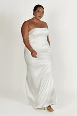 Kaitlin Strapless Gown - White