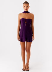 Avenue Mini Dress - Plum