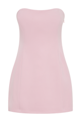 Neeka Strapless Bow Back Mini Dress - Pink