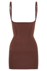 Jocelyn Backless Shapewear Mini Dress - Espresso