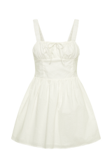 Roz Cotton Mini Dress - White