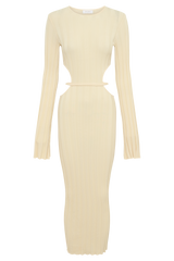 Elodie Knit Midi Dress - Cream