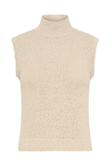 Azalea Sleeveless Knit Top - Wheat