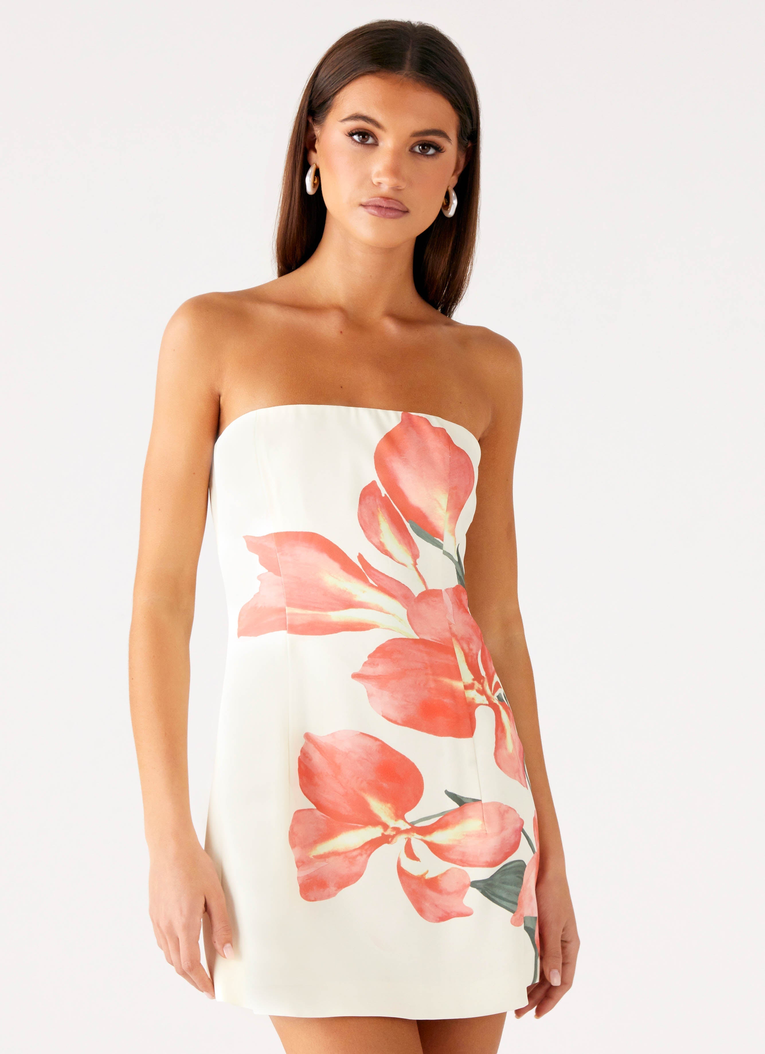 Denby Strapless Mini Dress - Siena Floral