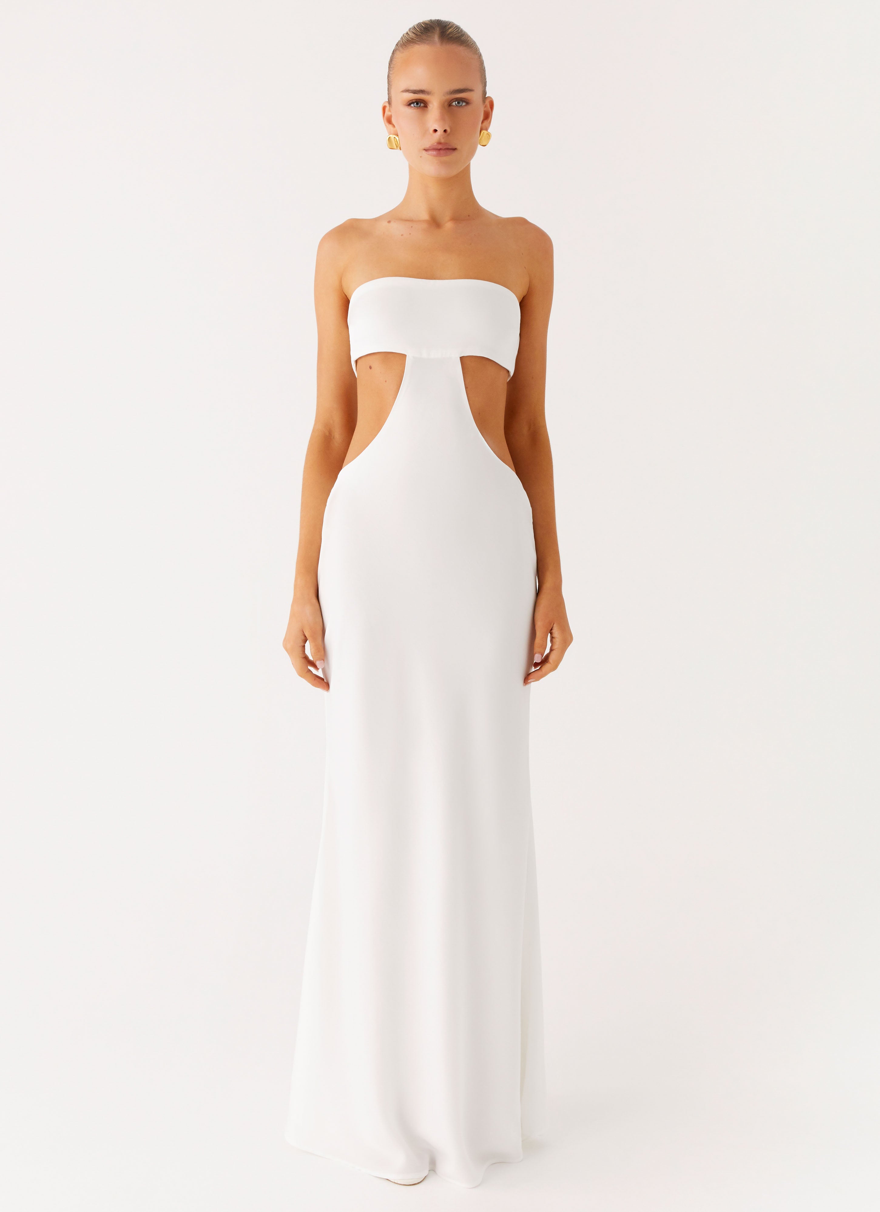 Kiss Me Cut Out Maxi - Ivory