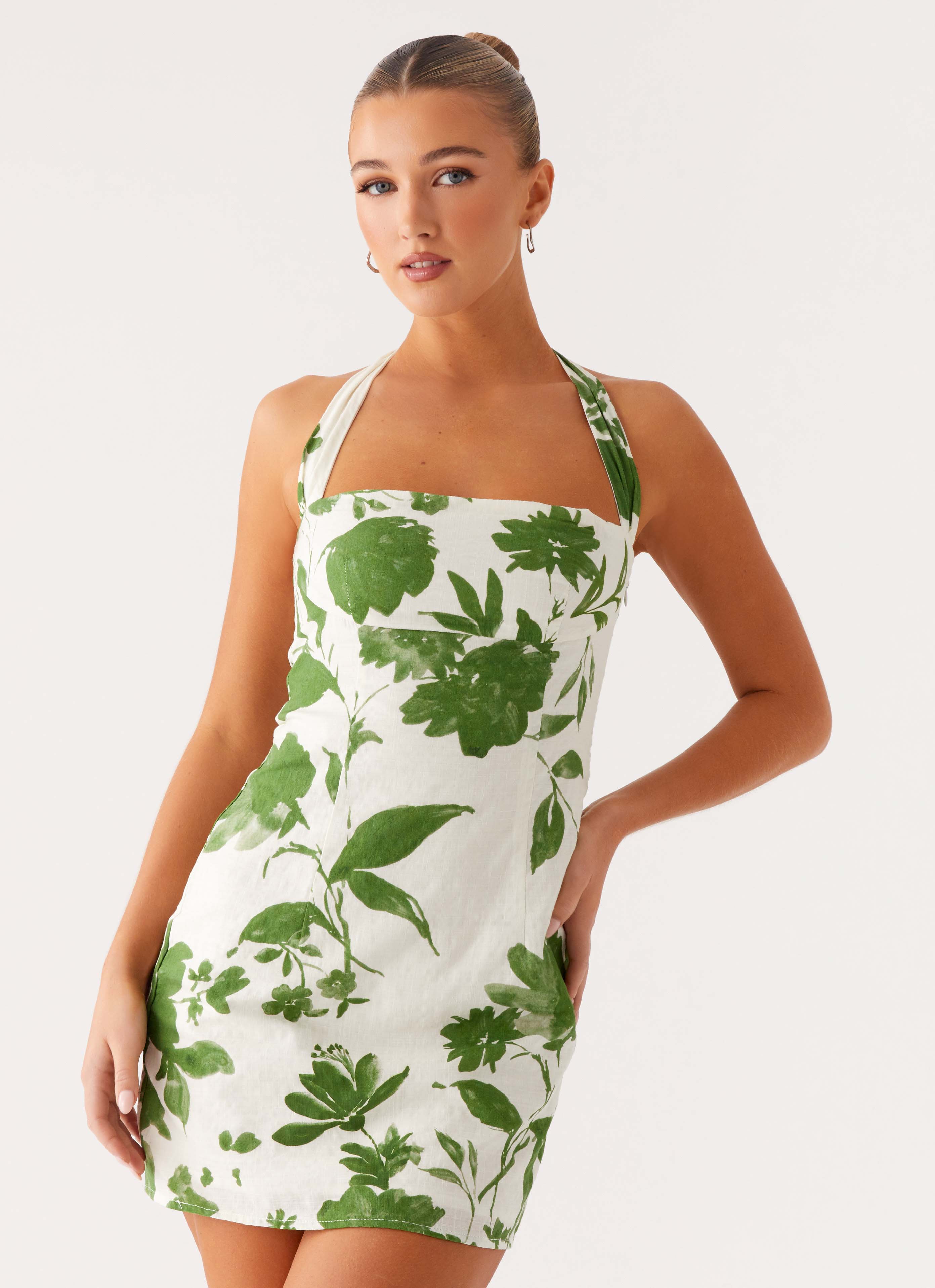 Melora Mini Dress - Verdant Bloom