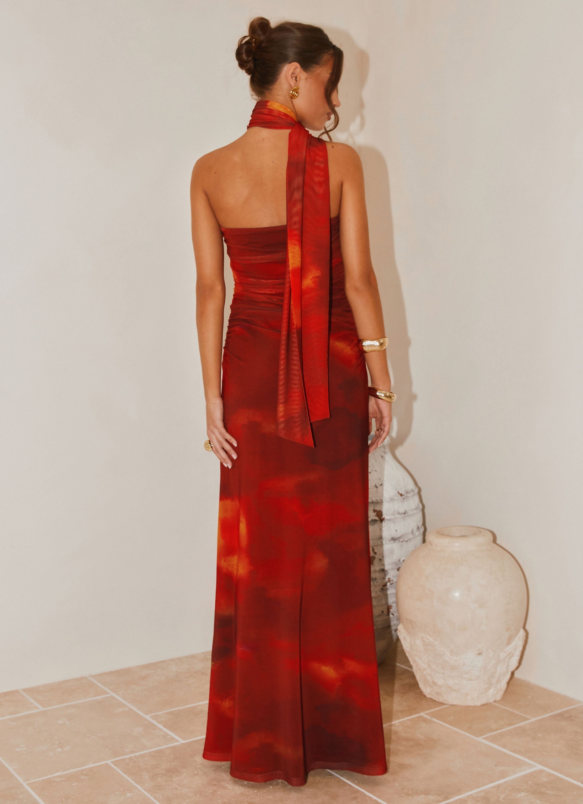Songbird Maxi Dress - Scarlet Blur