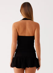 Vegas Nights Low Rise Skort - Black